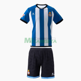Camiseta Espanyol Primera Equipación 2026/2027 Azul/Blanco Niño Kit con Parche La Liga