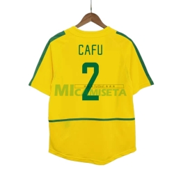 Camiseta CAFU 2 Brasil Primera Equipación Retro 2002/03