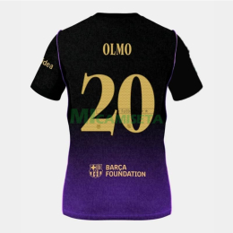 Camiseta OLMO 20 Barcelona Segunda Equipación 2026/2027 Negro/Morado UCL