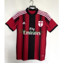 Camiseta AC Milan Primera Equipación Retro 2014/15 Rojo/Negro