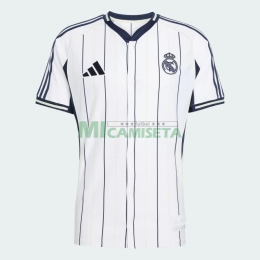 Camiseta Real Madrid 2025/2026 Baseball Shirt Blanco/Azul Marino