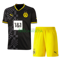 Camiseta Borussia Dortmund Segunda Equipación 2022/2023 Niño Kit