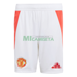 Pantalón Corto Manchester United Primera Equipación 2024/2025