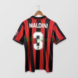 Camiseta MALDINI 3 AC Milan Primera Equipación Retro 1996/97