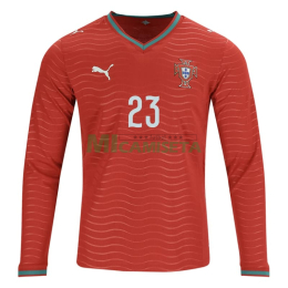 Camiseta Vitinha 23 Portugal Primera Equipación 2026 ML Rojo