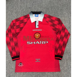 Camiseta Manchester United Primera Equipación Retro 1996/1998 ML Rojo