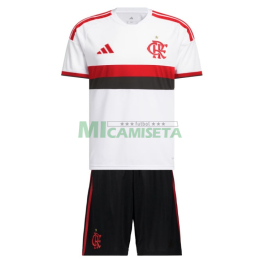 Camiseta Flamengo Segunda Equipación 2026/2027 Blanco Niño Kit