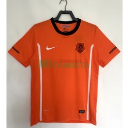 Camiseta Holanda Primera Equipación Retro 2010 Naranja