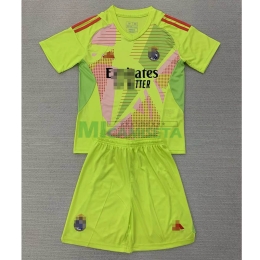 Camiseta De Portero Real Madrid 2024/2025 Niño Kit Verde Claro
