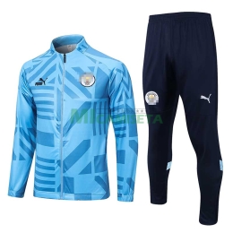 Chandal Manchester City 2022/2023 Azul Claro con Estampado