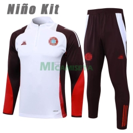 Sudadera de Entrenamiento Bayern Múnich 2024/2025 Niño Kit Blanco/Rojo