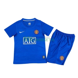 Camiseta Manchester United Segunda Equipación Retro 07/08 Niño Kit