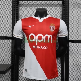 Camiseta Monaco Primera Equipación 2025/2026 Rojo/Blanco (EDICIÓN JUGADOR)