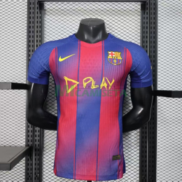 Camiseta Barcelona x Ed Sheeran Primera Equipación 2025/2026 Azul/Rojo (EDICIÓN JUGADOR)