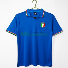 Camiseta Italia Primera Equipación Retro 1982 Azul