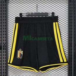 Pantalón Corto Bélgica Primera Equipación Mundial 2026 Negro (EDICIÓN JUGADOR)